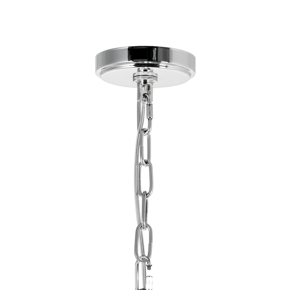 Esia 8 Light Chandelier With Chrome Finish. Picture 5