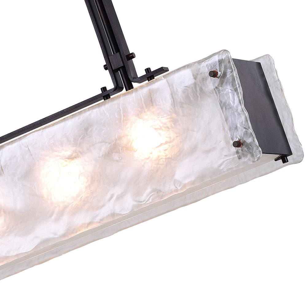 Assunta 4 Light Chandelier With Black Finish. Picture 3