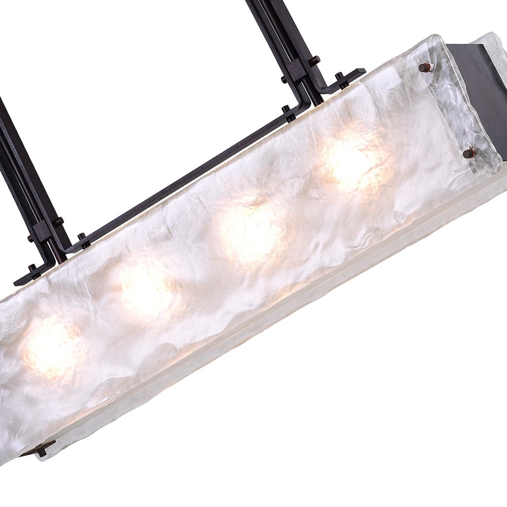 Assunta 4 Light Chandelier With Black Finish. Picture 4