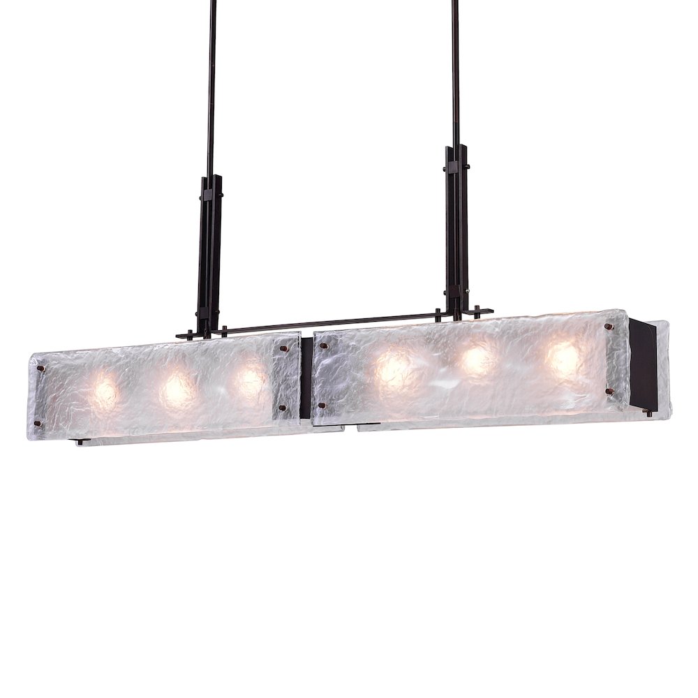 Assunta 6 Light Chandelier With Black Finish. Picture 2