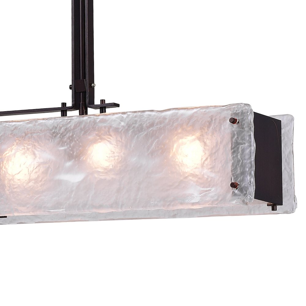Assunta 6 Light Chandelier With Black Finish. Picture 3
