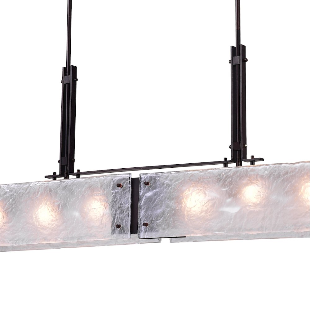 Assunta 6 Light Chandelier With Black Finish. Picture 4