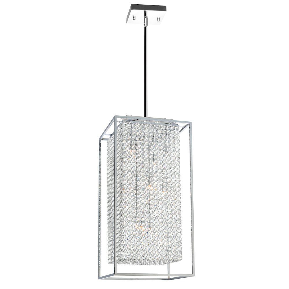 Cube 11 Light Chandelier With Chrome Finish. Picture 1