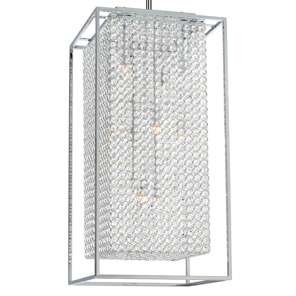 Cube 11 Light Chandelier With Chrome Finish. Picture 2
