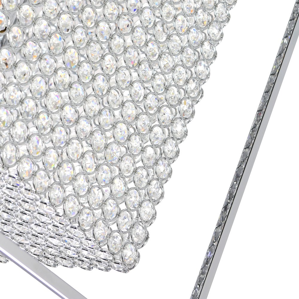 Cube 11 Light Chandelier With Chrome Finish. Picture 4