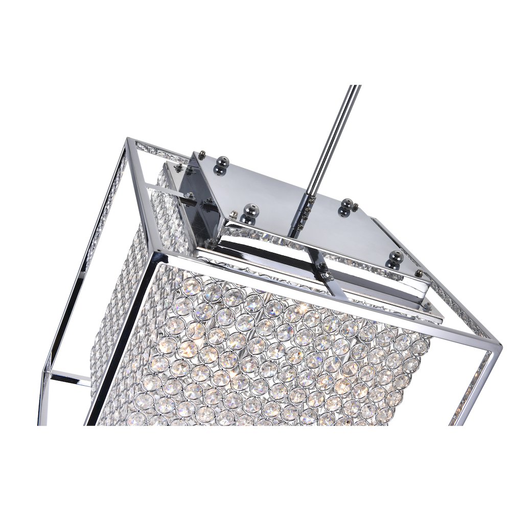 Cube 5 Light Chandelier With Chrome Finish. Picture 2