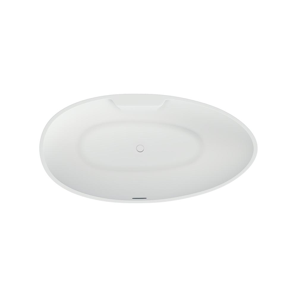 Hadiya-56-BLK Freestanding Bathtub. Picture 3