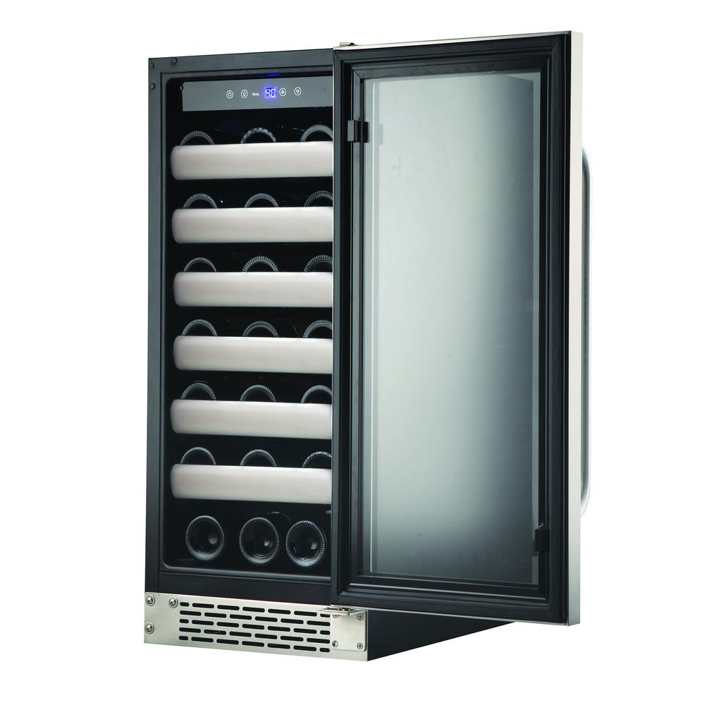 Elite 33 Bottle Seamless Stainless Steel Door Single Zone. Picture 6