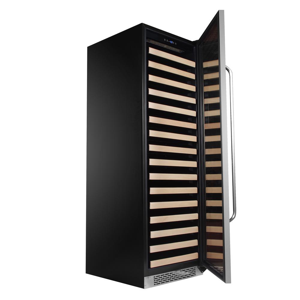 166 Bottle Built-in Stainless Steel Compressor Wine Refrigerator. Picture 3