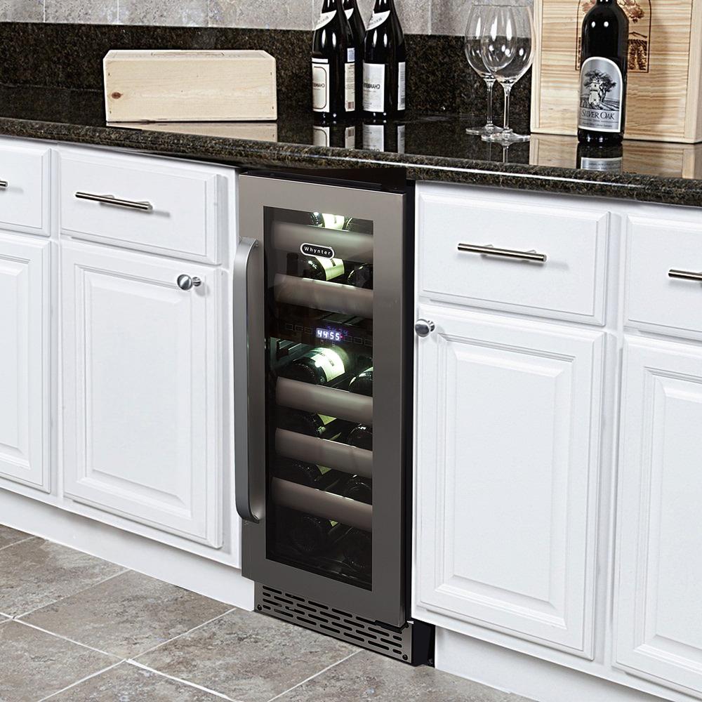 Elite 17 Bottle Seamless Stainless Steel Door Dual Zone. Picture 6