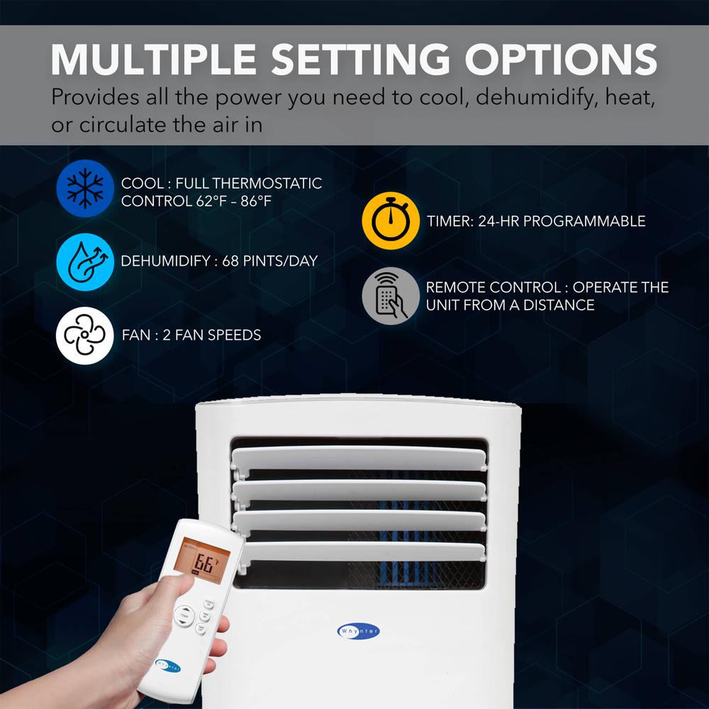 ARC-102CS Compact Size 10000 BTU Portable Air Conditioner with 3M. Picture 7