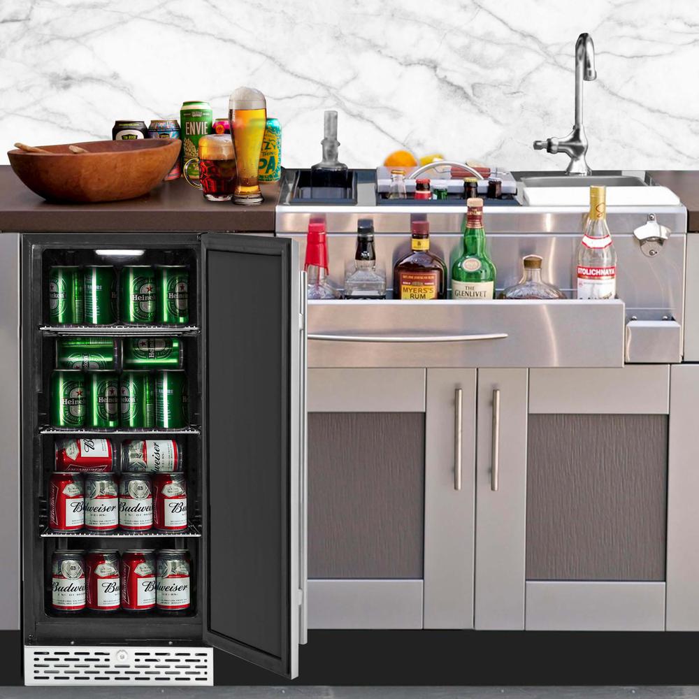 Stainless Steel Built-in or Freestanding 2.9 cu. ft. Beer Keg Froster. Picture 5