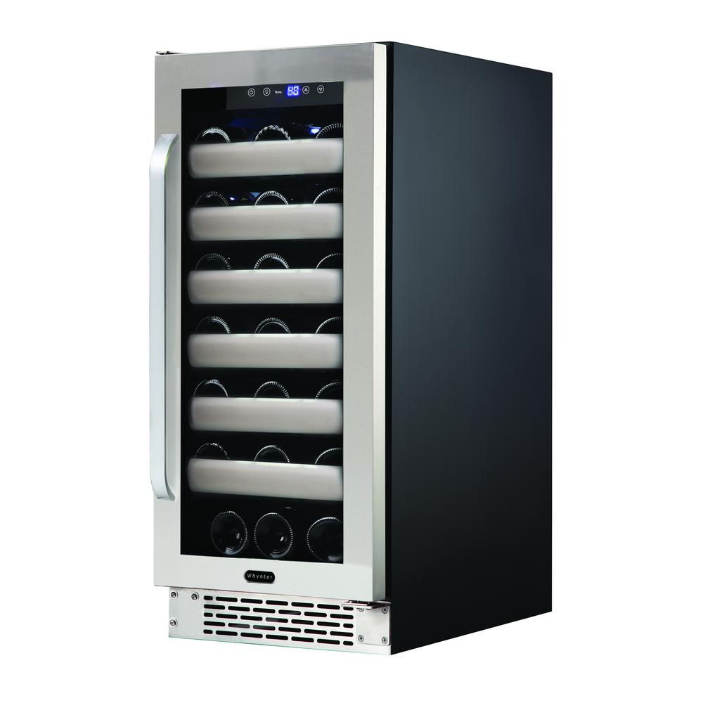 Elite 33 Bottle Seamless Stainless Steel Door Single Zone. Picture 5