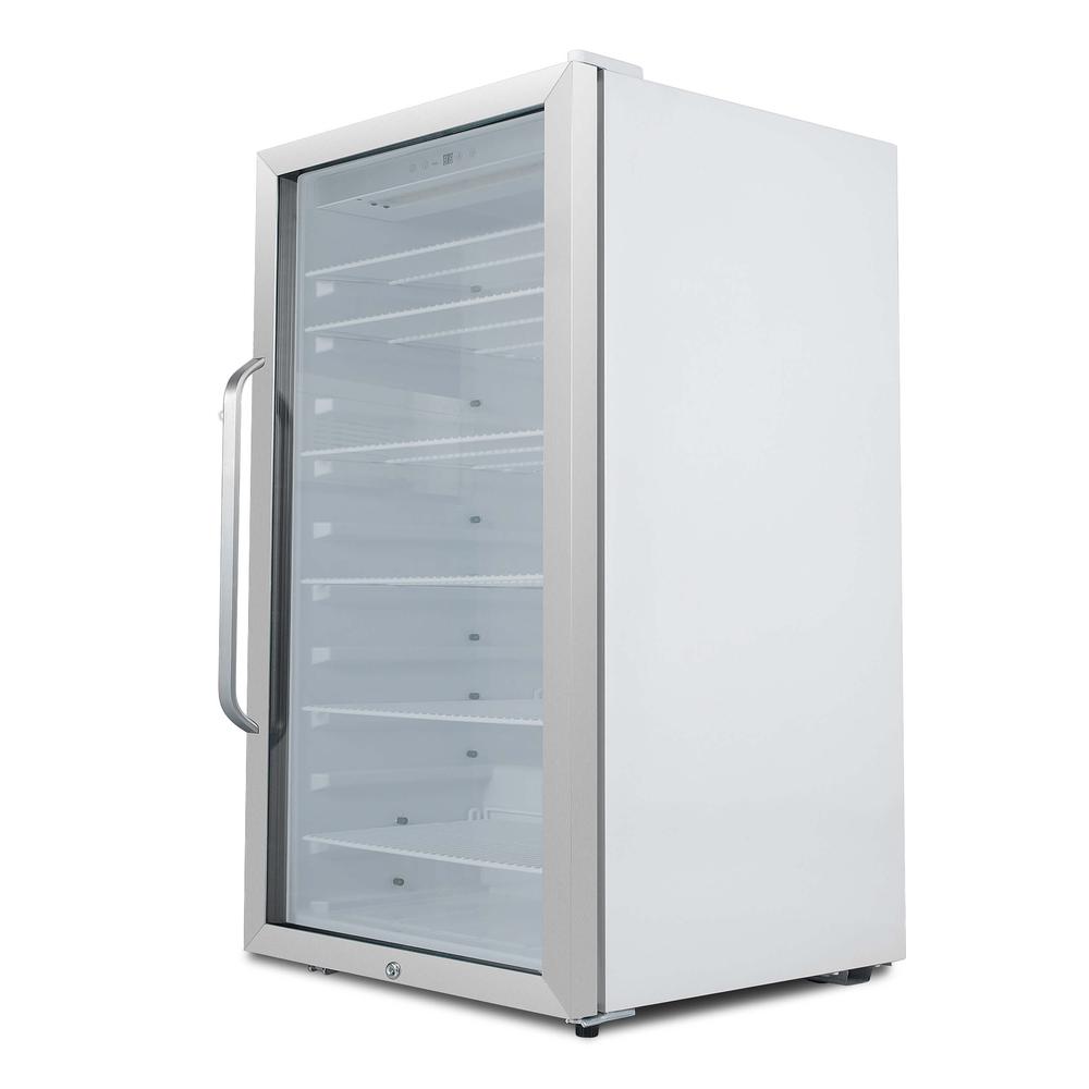 Freestanding 10.6 cu. ft. Stainless Steel Commercial Beverage Merchandiser. Picture 5