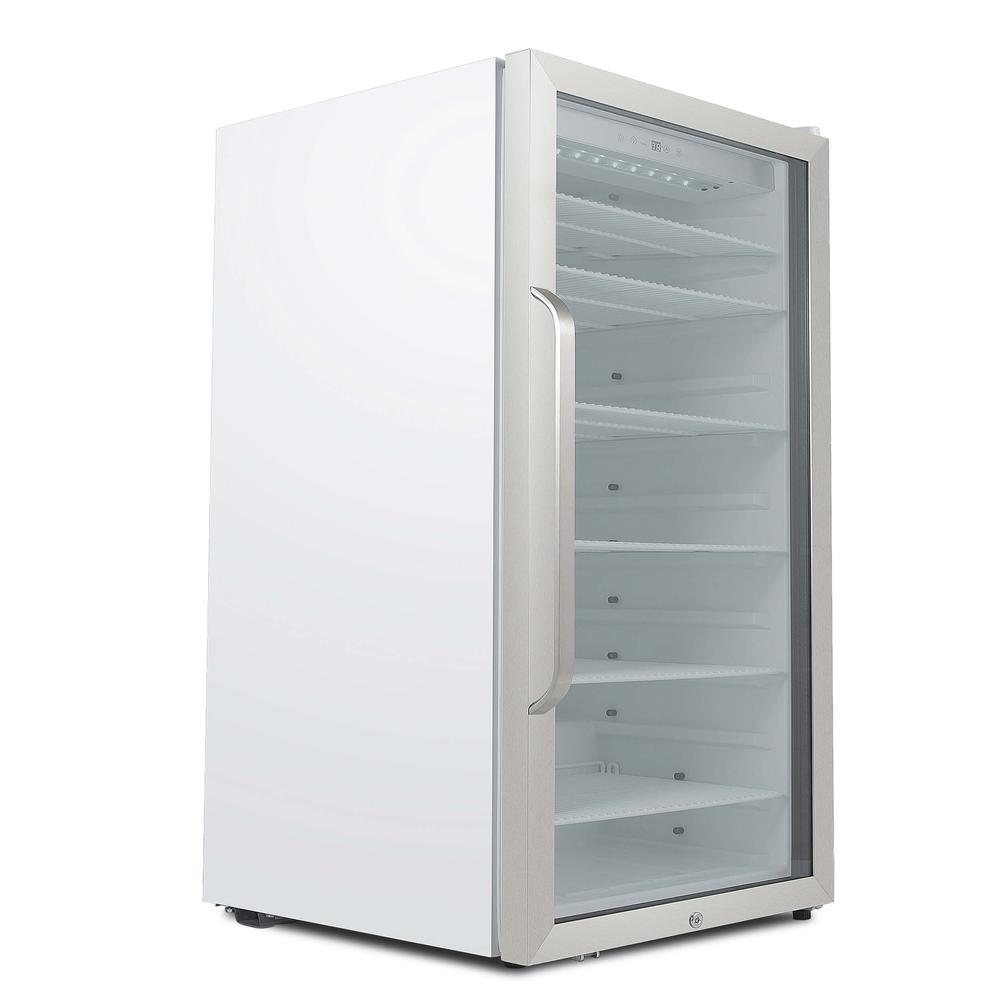 Freestanding 10.6 cu. ft. Stainless Steel Commercial Beverage Merchandiser. Picture 6