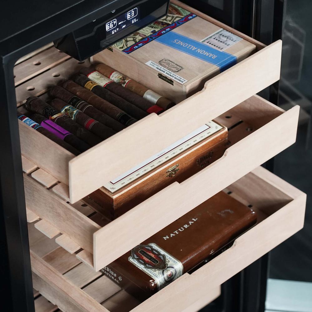 4.2 cu.ft. Cigar Cabinet Cooler and Humidor with Humidity Temperature Control. Picture 4
