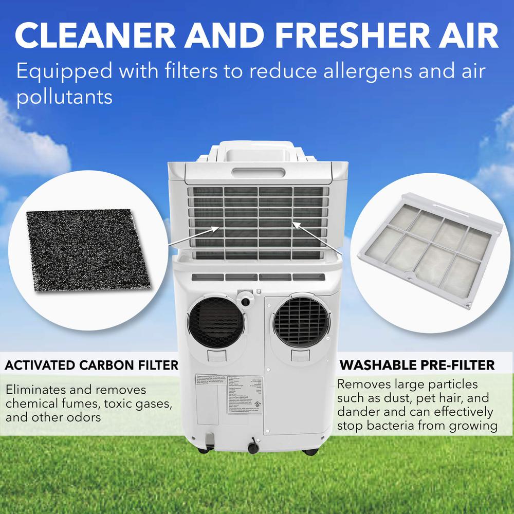 ECO-FRIENDLY 11000 BTU Dual Hose Portable Air Conditioner. Picture 4