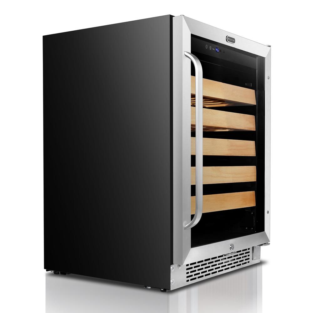 24" Built-In Stainless Steel 54 Bottle Wine Refrigerator Cooler  In STOCK. Picture 2