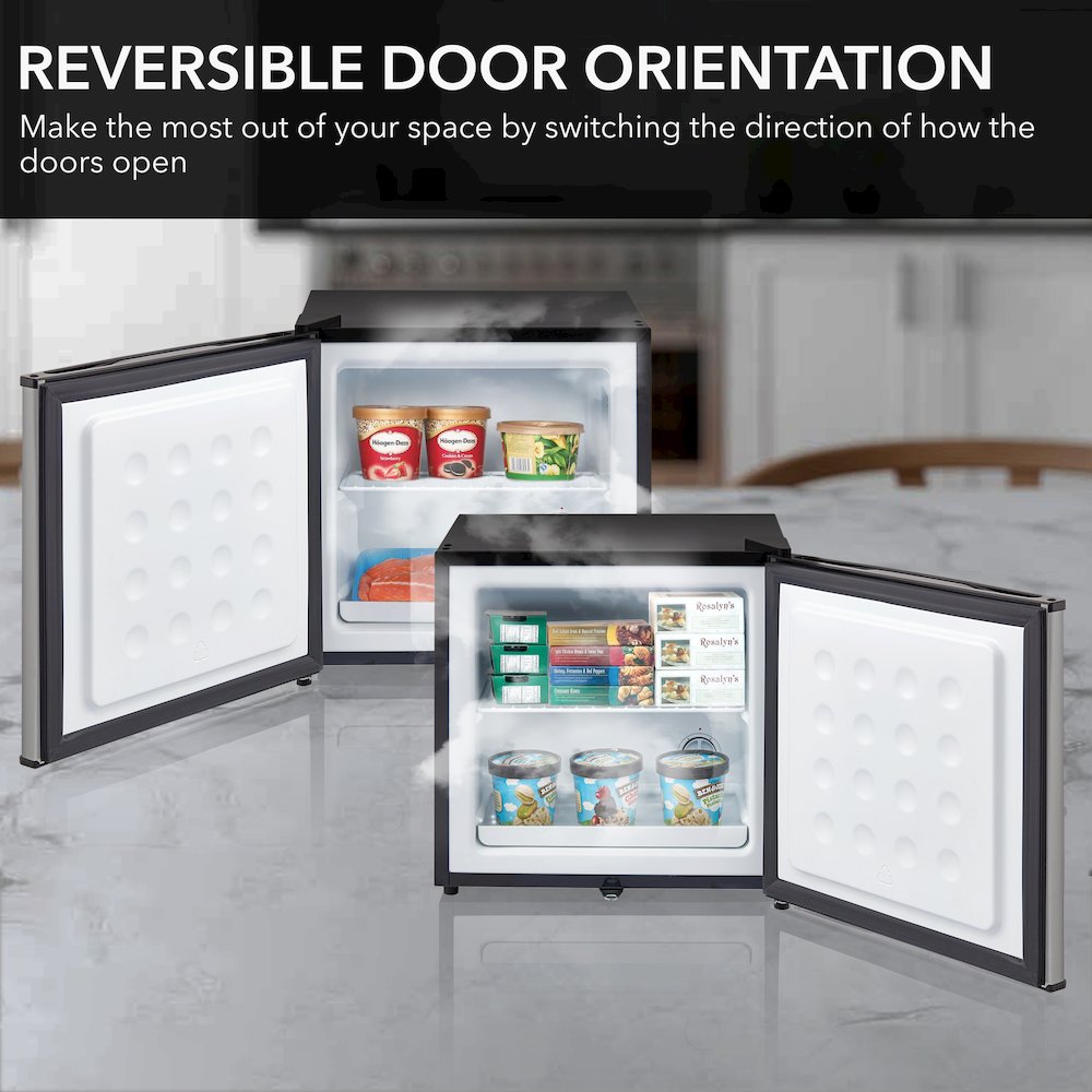 Energy Star Upright Freezer with Lock – Stainless Steel. Picture 10