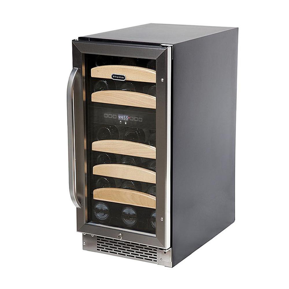 28 bottle Dual Temperature Zone Built-In Wine Refrigerator. Picture 2