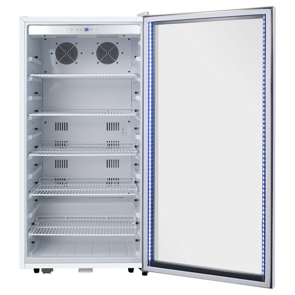 8.1 cu. ft. Stainless Steel Commercial Beverage Merchandiser Refrigerator. Picture 5