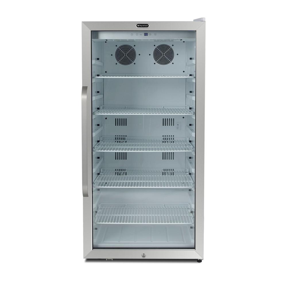 8.1 cu. ft. Stainless Steel Commercial Beverage Merchandiser Refrigerator. Picture 4