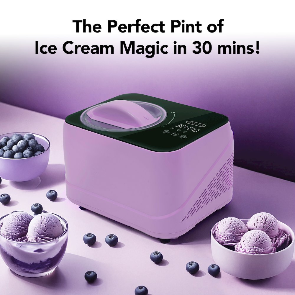 .8 Quart Compact Automatic Ice Cream Maker with Stainless Steel Bowl. Picture 10