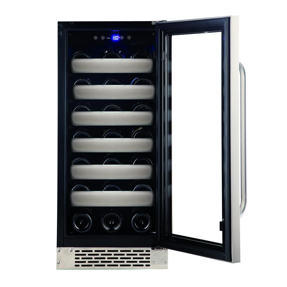 Elite 33 Bottle Seamless Stainless Steel Door Single Zone. Picture 2