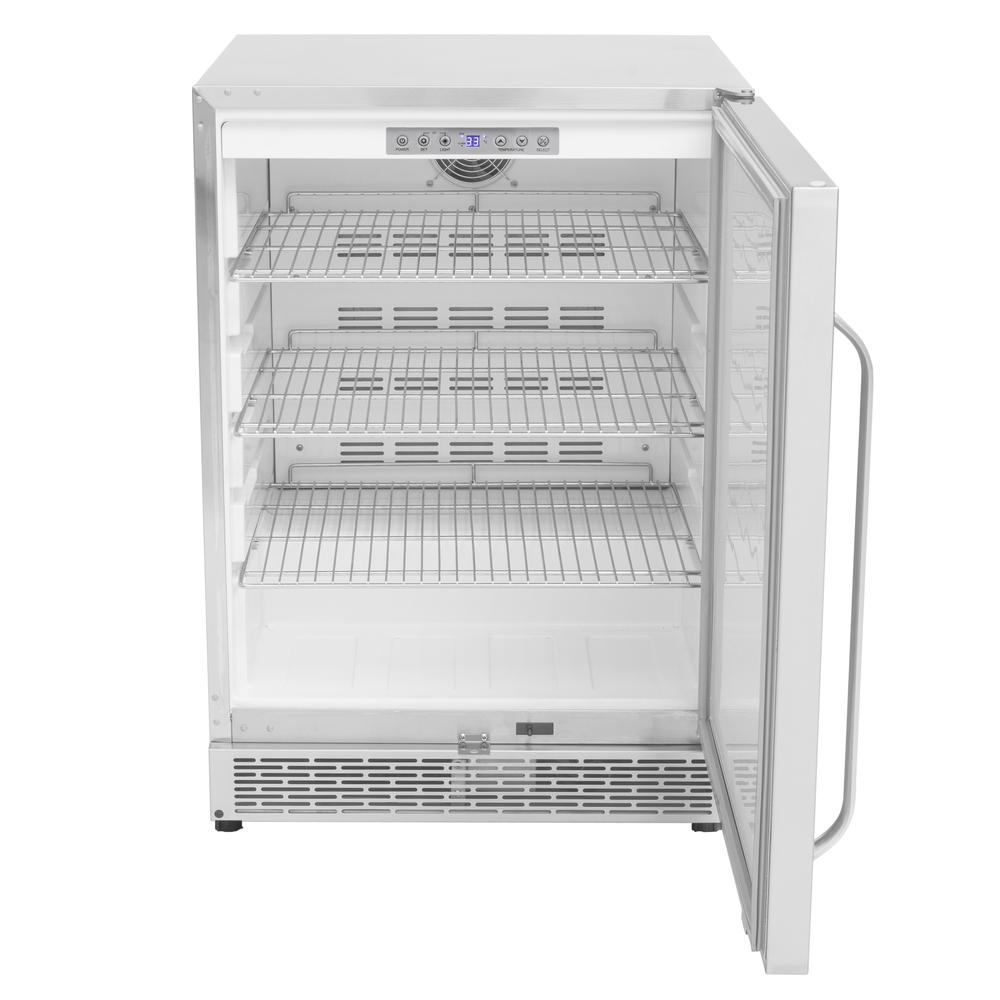 24" Built-in Outdoor 5.3 cu.ft. Beverage Refrigerator Cooler. Picture 2