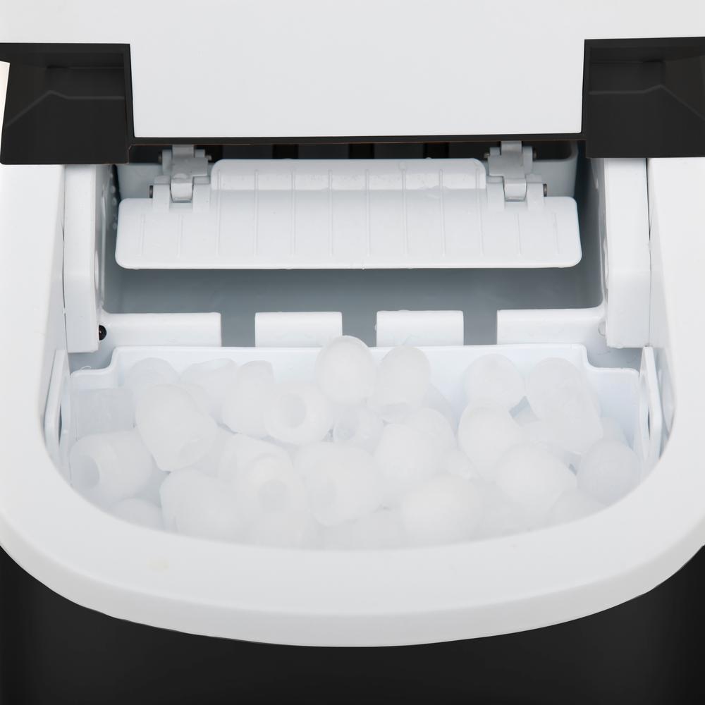 Compact Portable Ice Maker 27 lb capacity - Black. Picture 4