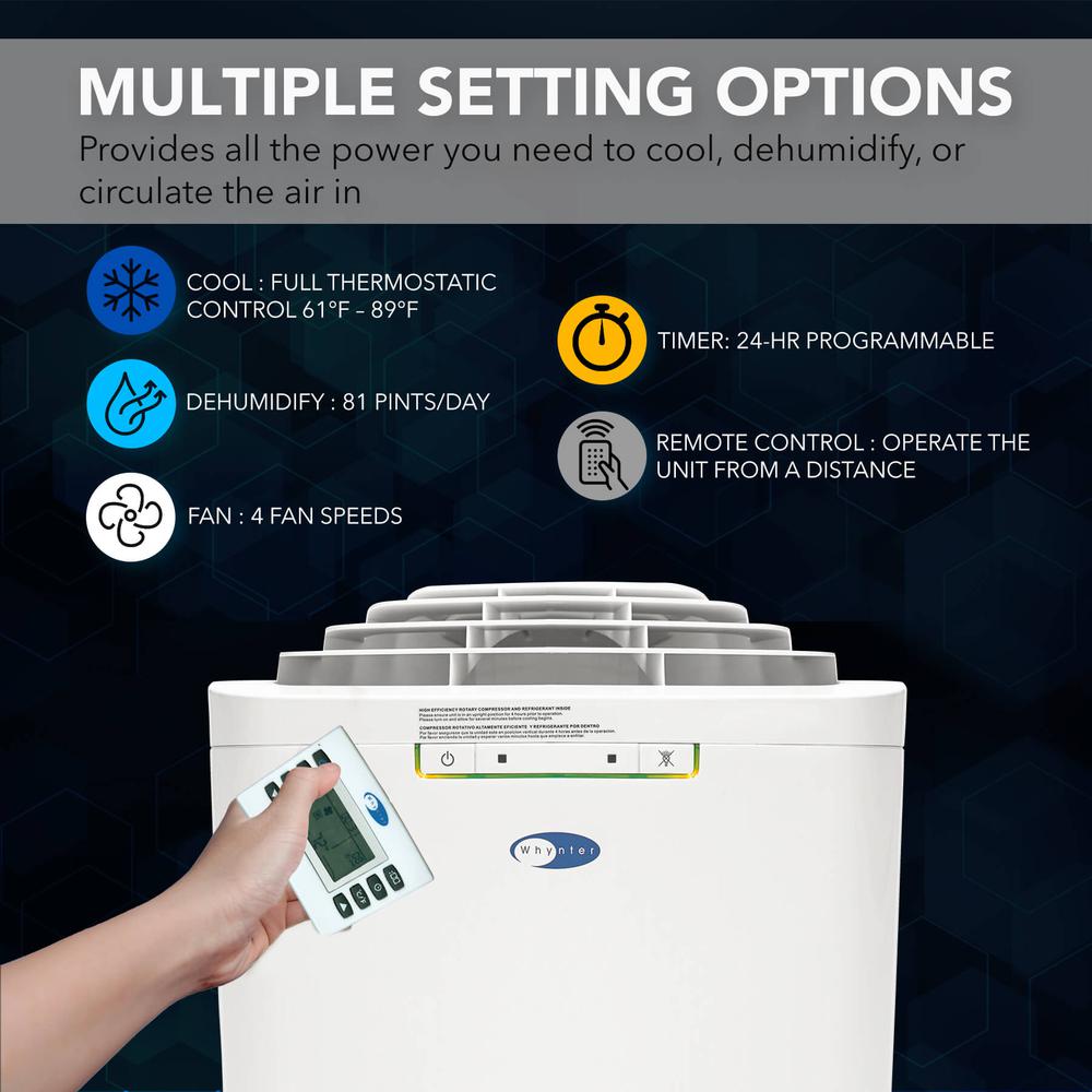ECO-FRIENDLY 11000 BTU Dual Hose Portable Air Conditioner. Picture 6