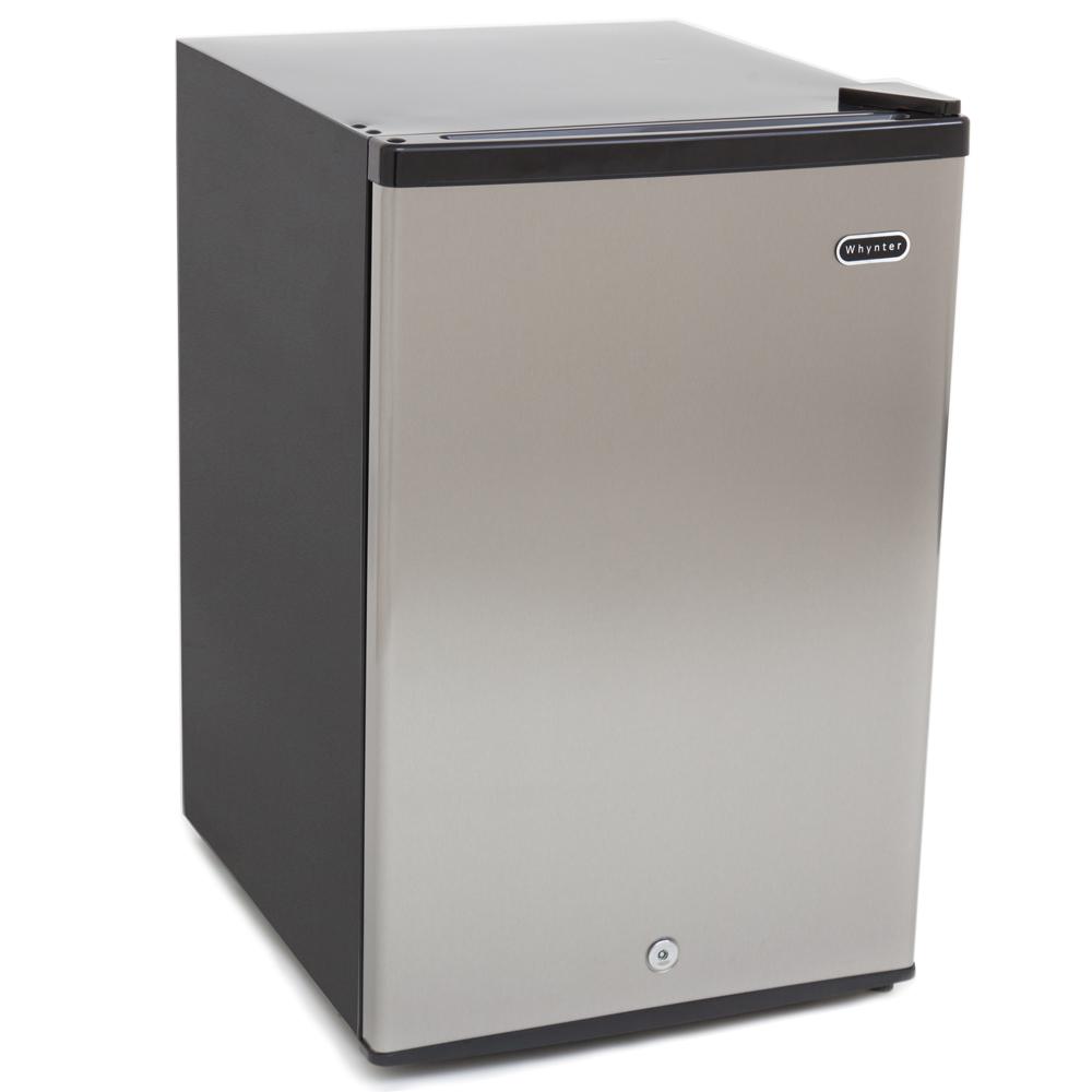2.1 cu. ft. Energy Star Stainless Steel Upright Freezer with Lock. Picture 2
