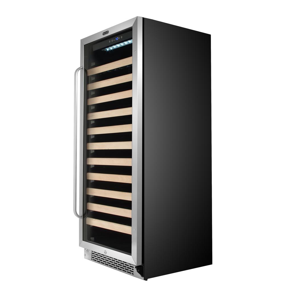 100 Bottle Built-in Stainless Steel Compressor Wine Refrigerator. Picture 2