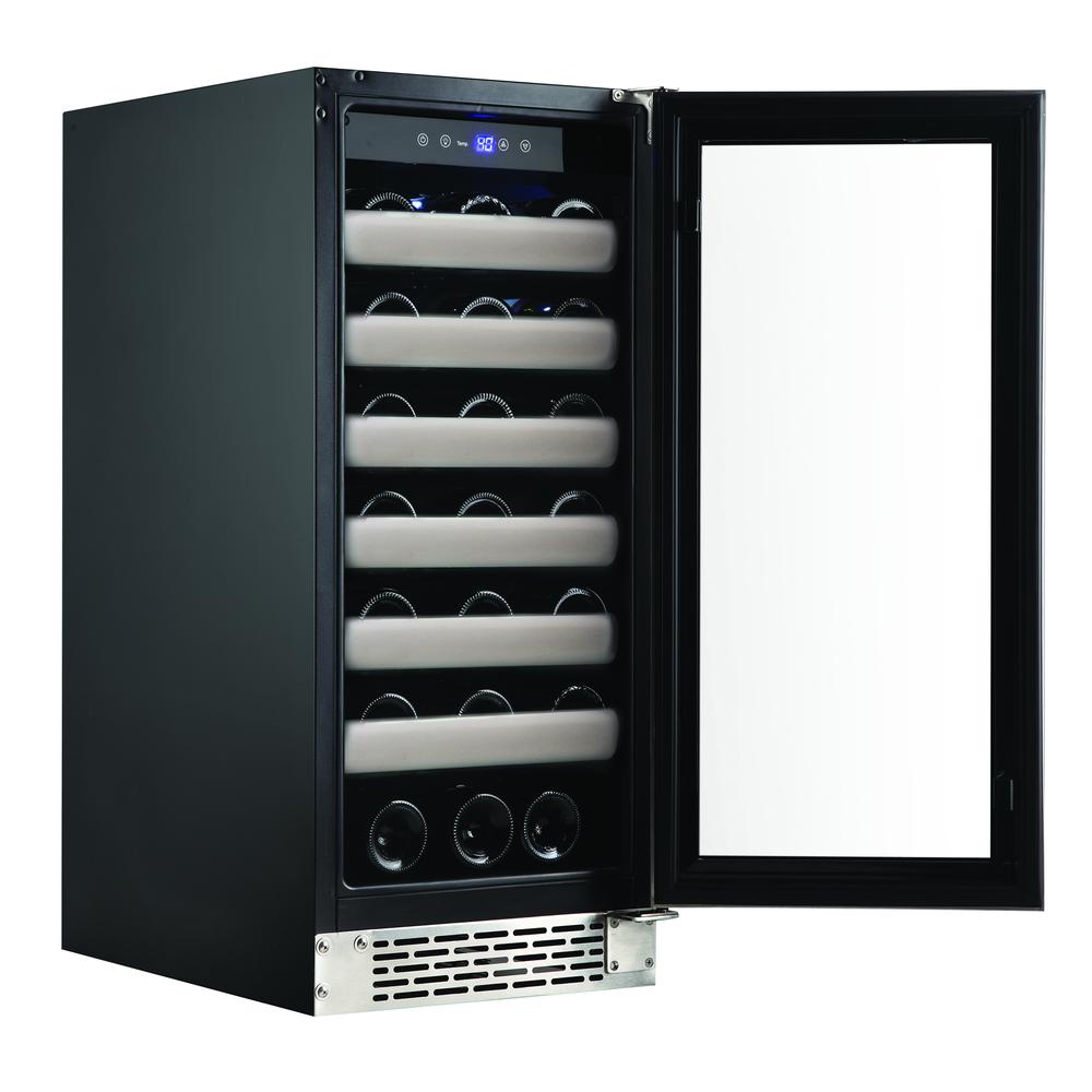 Elite 33 Bottle Seamless Stainless Steel Door Single Zone. Picture 4