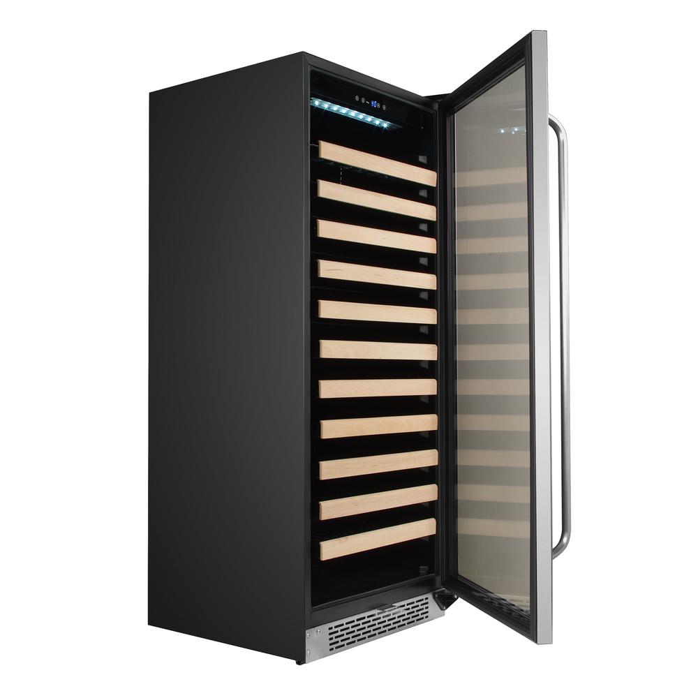 100 Bottle Built-in Stainless Steel Compressor Wine Refrigerator. Picture 6