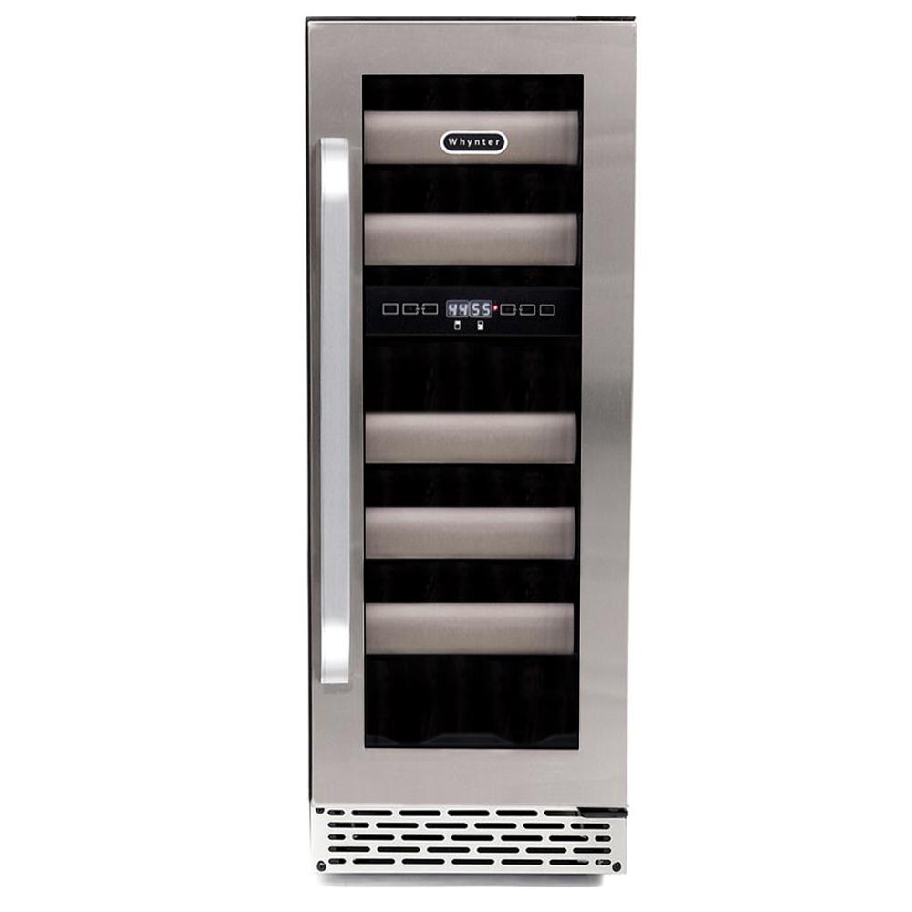 Elite 17 Bottle Seamless Stainless Steel Door Dual Zone. Picture 1