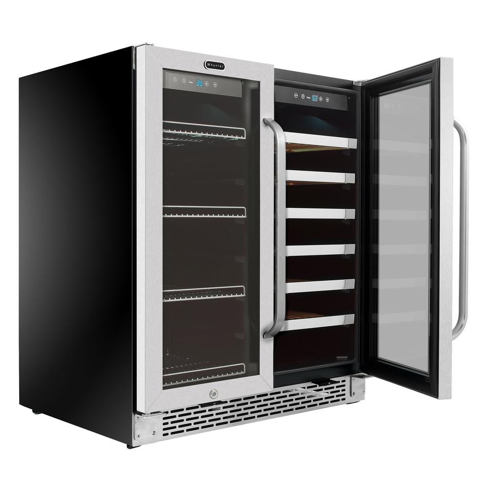 30″ Built-In French Door Dual Zone 33 Bottle Wine Refrigerator 88. Picture 4