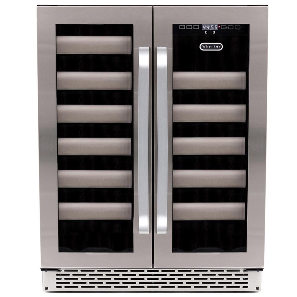 Elite 40 Bottle Seamless Stainless Steel Door Dual Zone. Picture 1