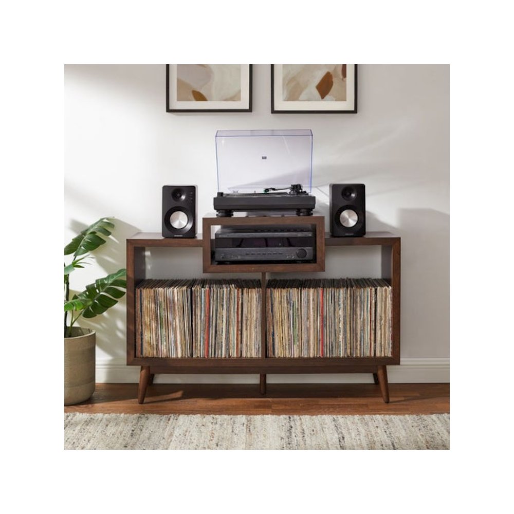 Nashville Medium Record Player Stand With Vinyl Storage. Picture 6
