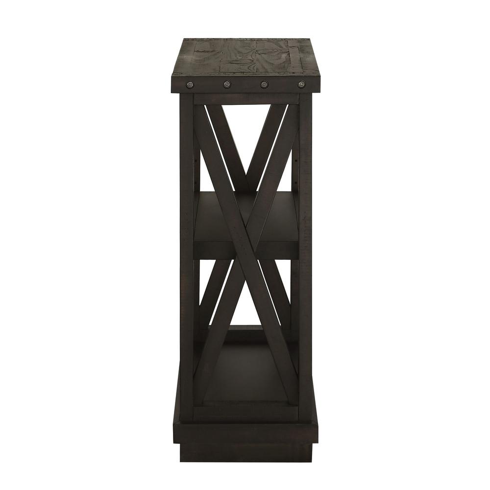 Yosemite Solid Wood 36x39 inch Bookshelf in Cafe. Picture 5