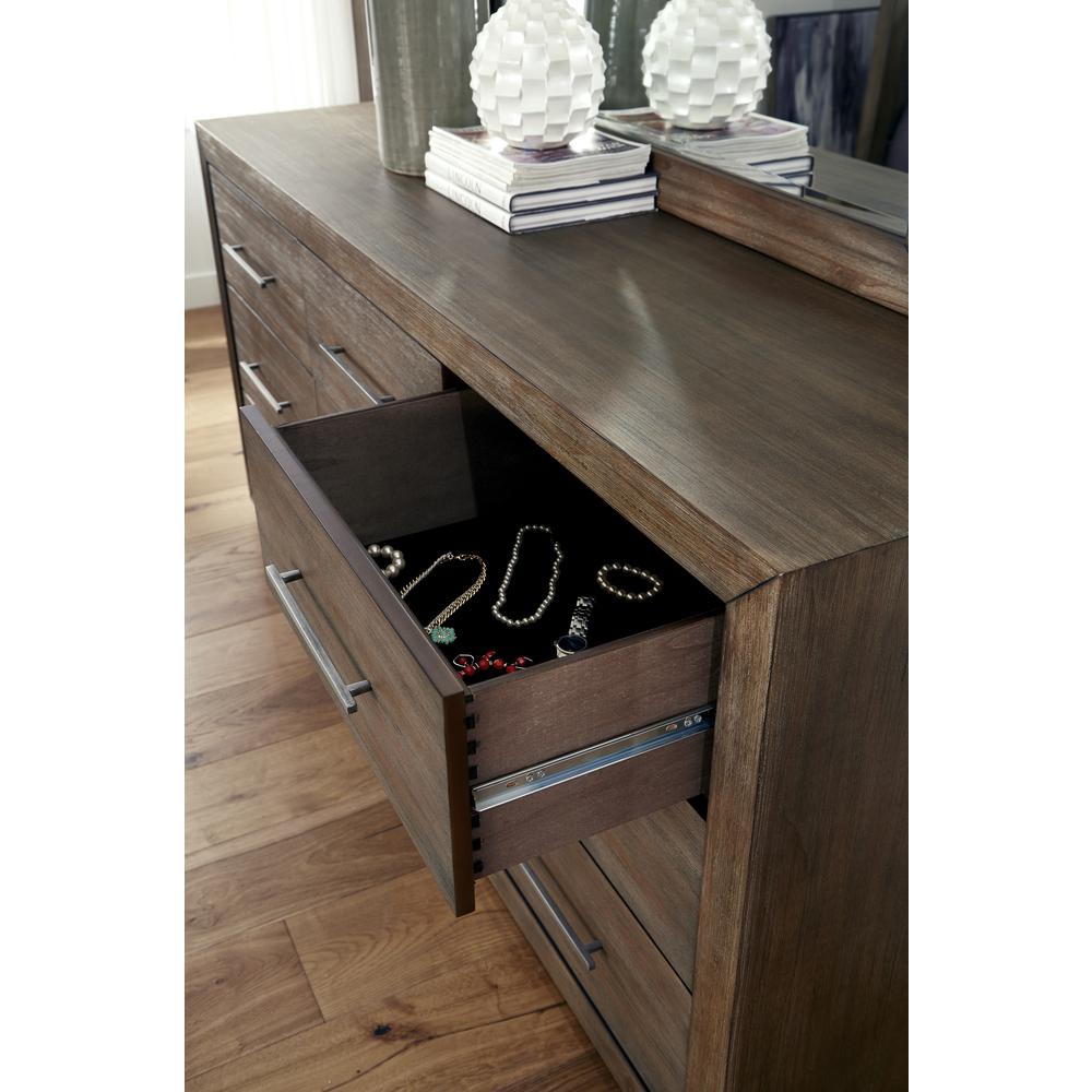 Melbourne Nine Drawer Dresser in Dark Pine (2024). Picture 4