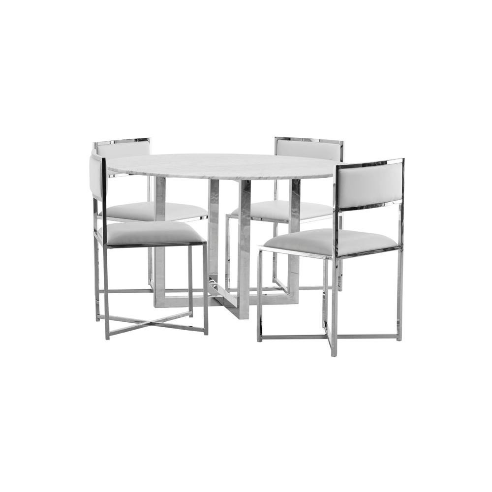 Amalfi X-Base Chair in White, set of 2. Picture 7