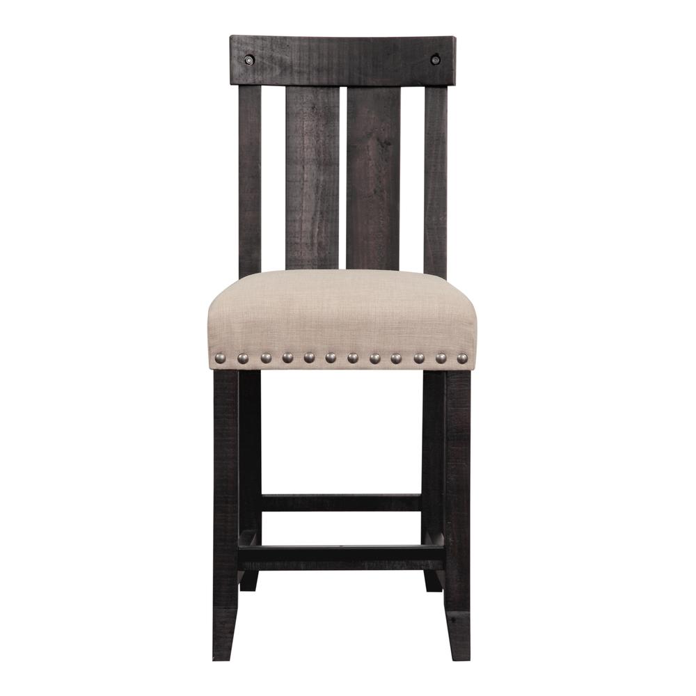Yosemite Solid Wood Kitchen Counter Stool in Cafe, set of 2. Picture 3