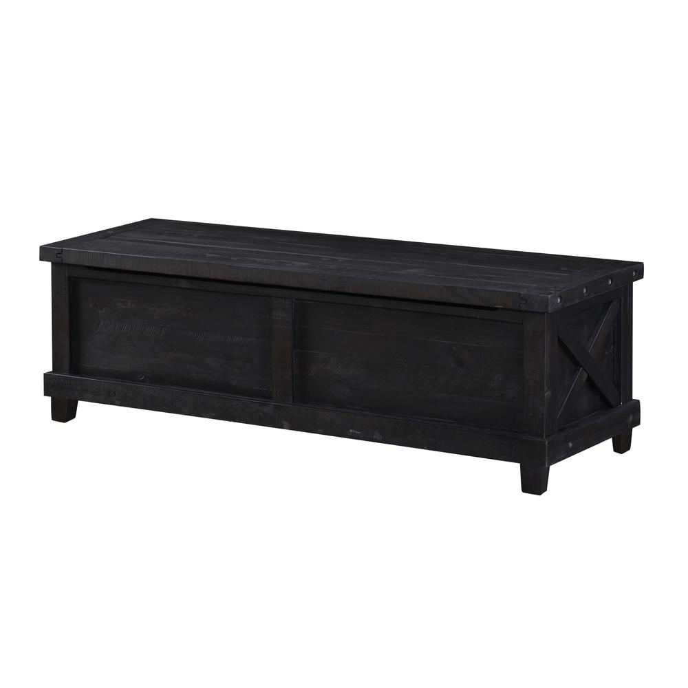 Yosemite Solid Wood Blanket Box in Cafe. Picture 2