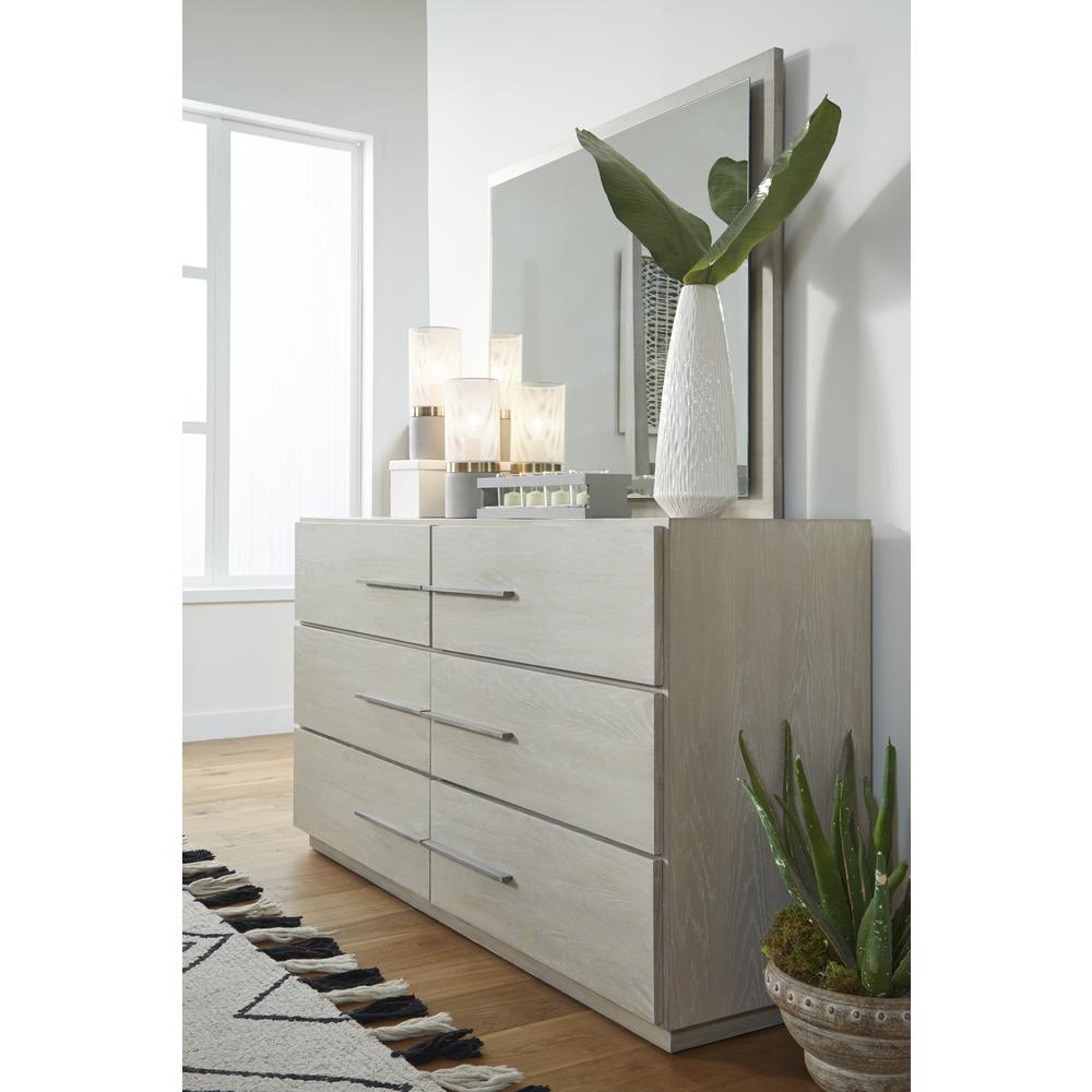 Destination Six Drawer Dresser in Cotton Grey (2024). Picture 1