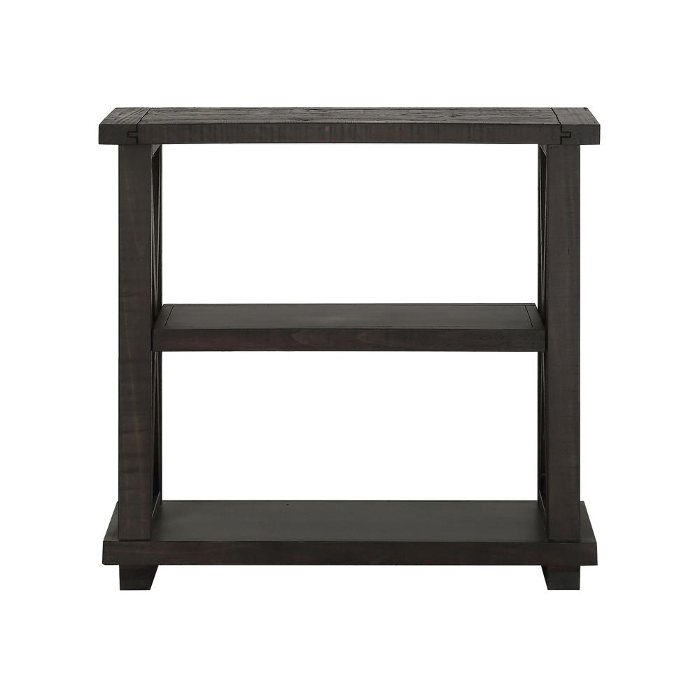 Yosemite Solid Wood 36x39 inch Bookshelf in Cafe. Picture 4