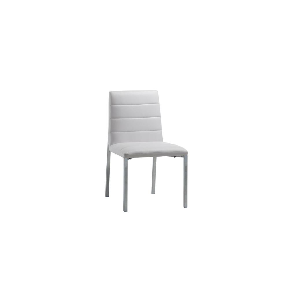 Amalfi Metal Back Chair in White, set of 2. Picture 1