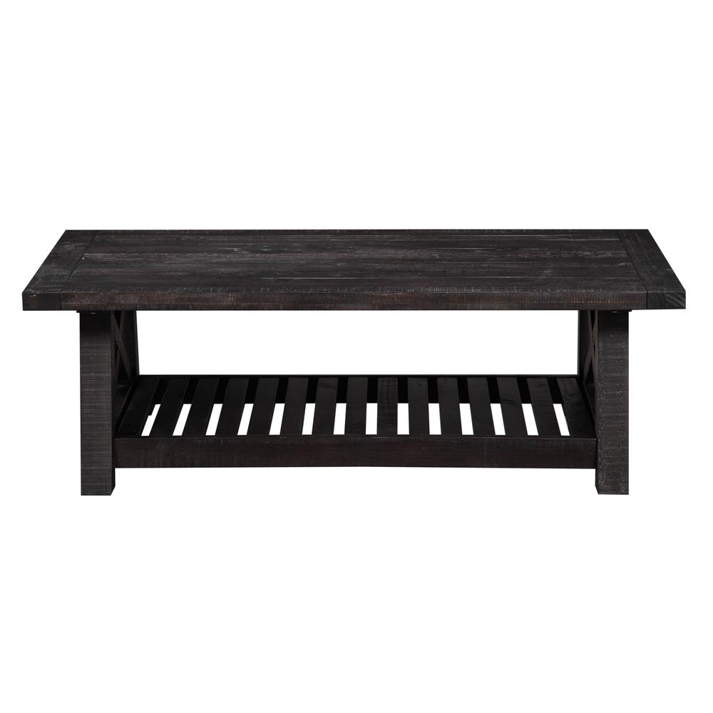 Yosemite Solid Wood Coffee Table in Cafe. Picture 3