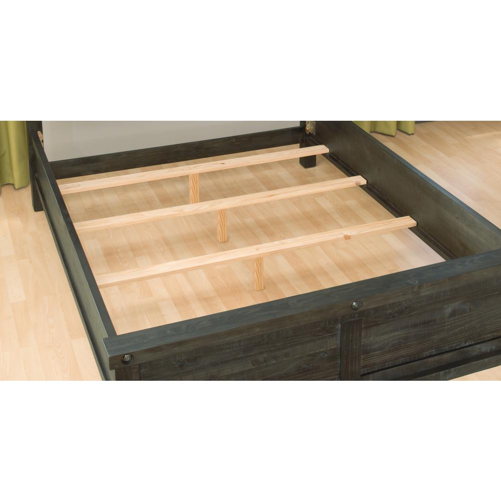 Yosemite Solid Wood Panel Bed in Cafe. Picture 4