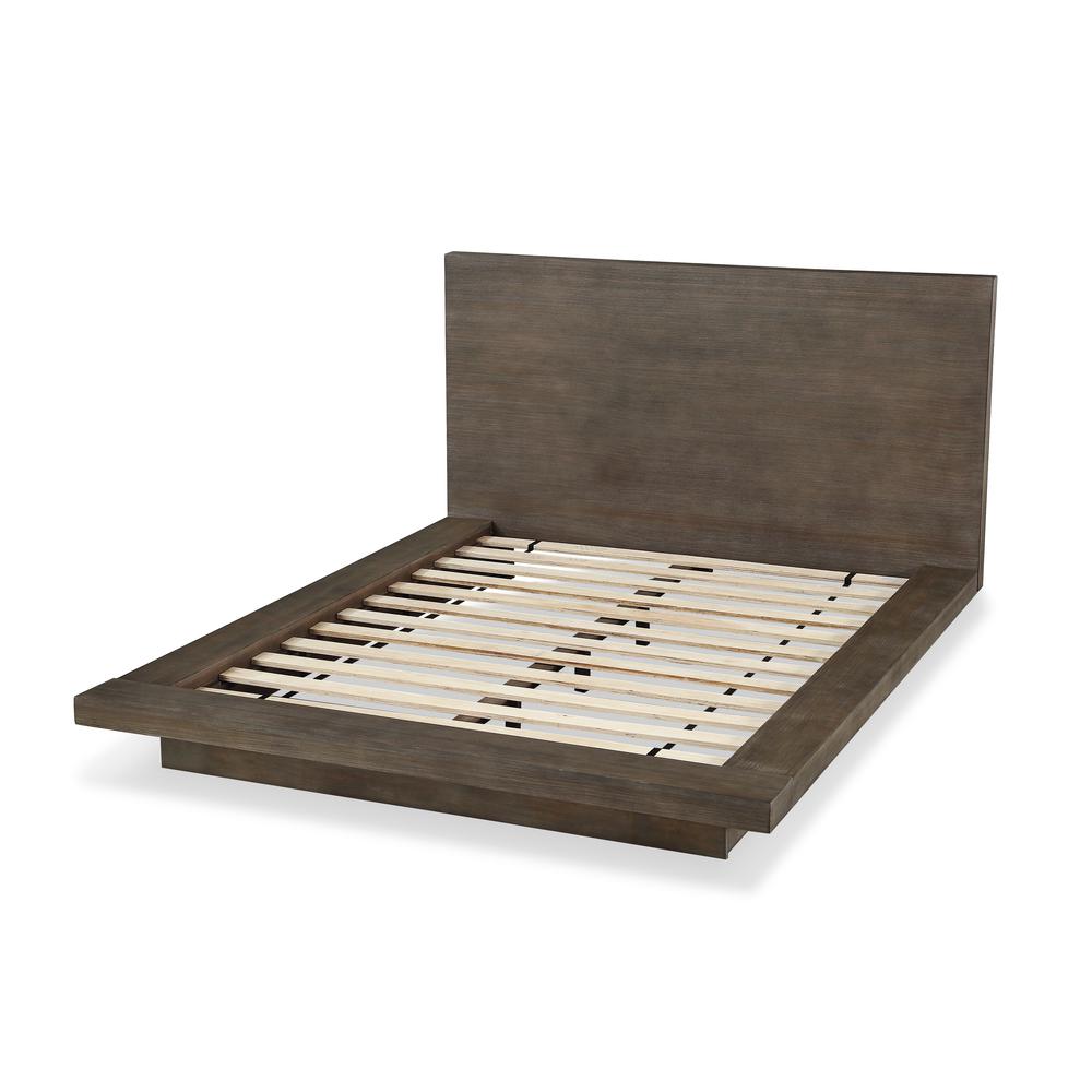 Melbourne Wood Platform Bed in Dark Pine. Picture 6